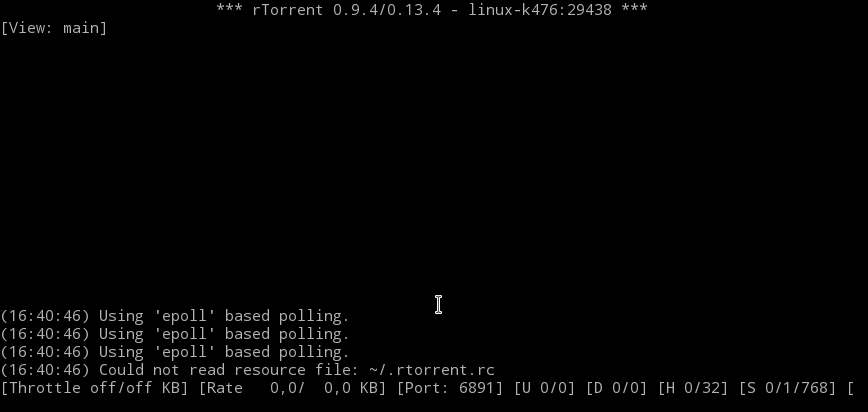 example rtorent