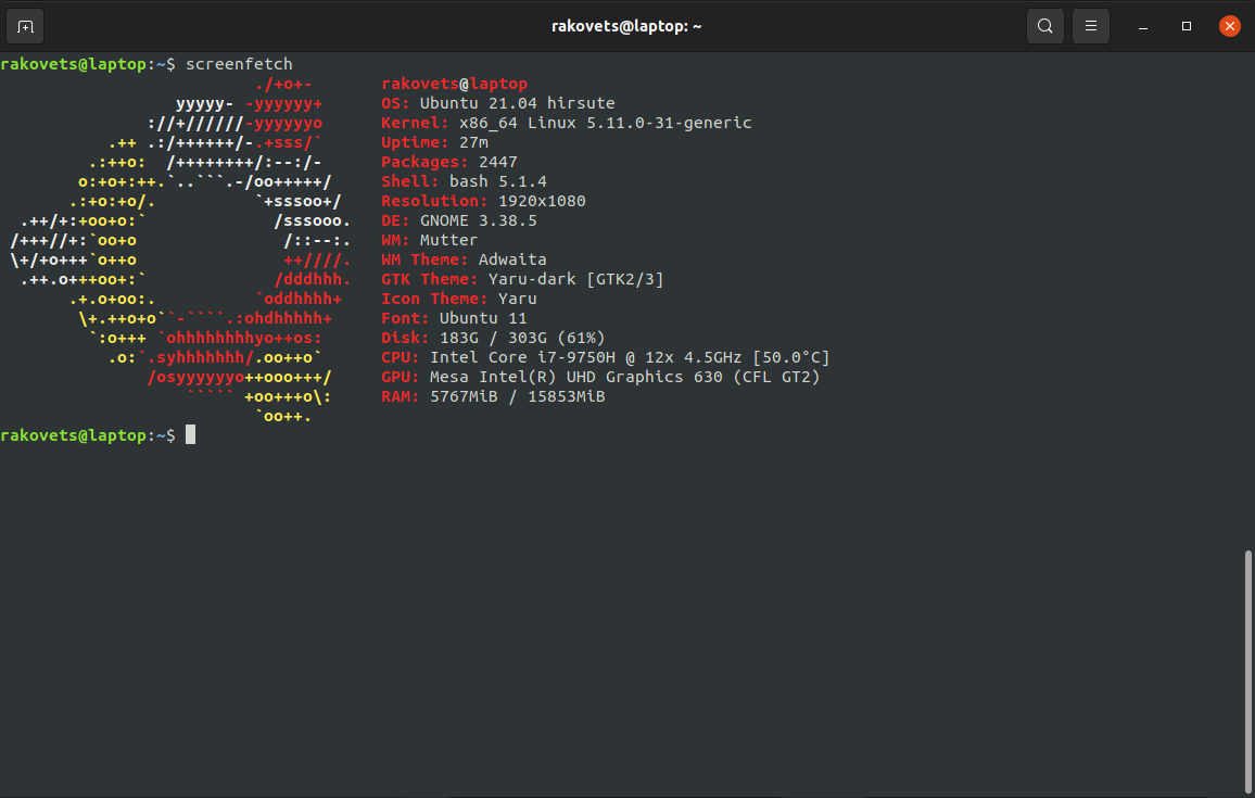 terminal linux