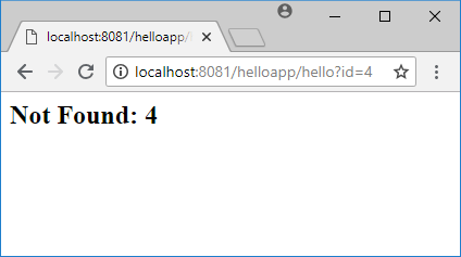 Not Found JSP-pages