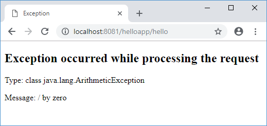 Page exception